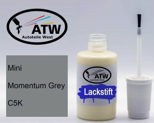 Mini, Momentum Grey, C5K: 20ml Lackstift, von ATW Autoteile West.